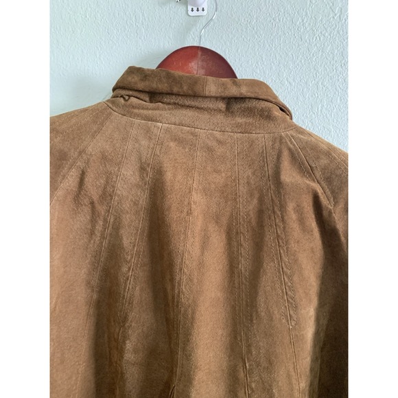 Bradley Bayou Genuine Leather Jacket – Women's 2X – Brown Suede - Stand Collar - Picture 13 of 16